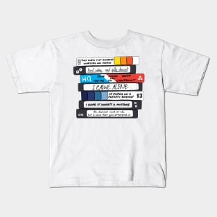 "Title of Your Sex Tape!" -- Stacked Design [only] Kids T-Shirt